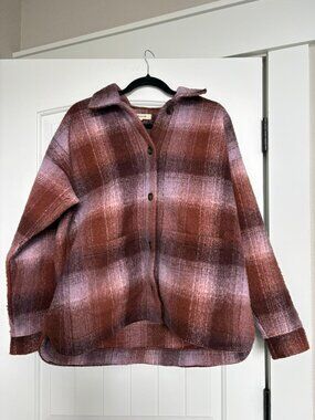 Madewell Brushed Plaid Shirt Jacket